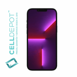 iPhone 13 Pro Max Graphite Vista 360 - Imagen que resalta la frontal del iPhone 13 Pro Max en tono Gris. Muestra con detalle la pantalla de vanguardia y el diseño elegante del dispositivo, destacando su atractivo color gris y las características distintivas del iPhone 13 Pro Max.