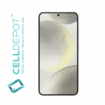 Samsung S24 Marble Gray Vista 360 - Imagen que resalta la frontal del S24 en tono Gris. Muestra con detalle la pantalla de vanguardia y el diseño elegante del dispositivo, destacando su atractivo color Gris y las características distintivas del S24.