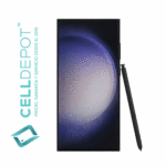 Samsung S23 Ultra Phantom Black Vista 360 - Imagen que resalta la frontal del S23 Ultra en tono Negro. Muestra con detalle la pantalla de vanguardia y el diseño elegante del dispositivo, destacando su atractivo color Negro y las características distintivas del S23 Ultra.