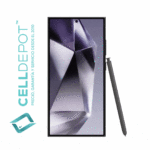 Samsung S24 Ultra Titanium Blue Vista 360 - Imagen que resalta la frontal del S24 Ultra en tono Azul. Muestra con detalle la pantalla de vanguardia y el diseño elegante del dispositivo, destacando su atractivo color Azul y las características distintivas del S24 Ultra.