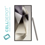 Samsung S24 Ultra Titanium Gray Vista 360 - Imagen que resalta la frontal del S24 Ultra en tono Gris. Muestra con detalle la pantalla de vanguardia y el diseño elegante del dispositivo, destacando su atractivo color Gris y las características distintivas del S24 Ultra.