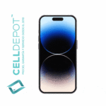 iPhone 14 Pro Silver Vista 360 - Imagen que resalta la frontal del 14 Pro en tono Plateado. Muestra con detalle la pantalla de vanguardia y el diseño elegante del dispositivo, destacando su atractivo color Plateado y las características distintivas del 14 Pro.